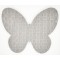 Pěnový motýl světle šedý EVA