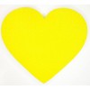 Pěnové srdce žluté EVA