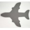 Pěnové letadlo šedé EVA