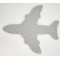 Pěnové letadlo světle šedé EVA