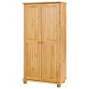 Šatní skříň 2 dveře dřevěná lakovaná masiv borovice