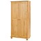 Šatní skříň 2 dveře dřevěná lak masiv borovice