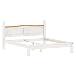 Postel dvoulůžko Corona 180cm bílý masiv