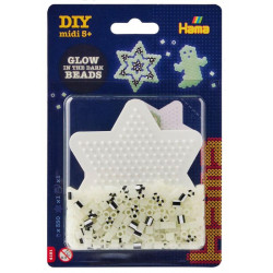 Hama svítící korálky Hvězda set  MIDI