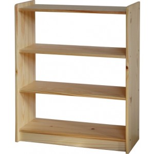 Knihovna 100 dřevěná lak masiv borovice IDEA nábytek ID-8010