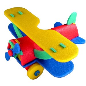 Dvouplošník letadlo 3D pěnové puzzle Toyformat MG-200026