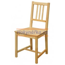 Jídelní židle B dřevěná lakovaná masiv smrk