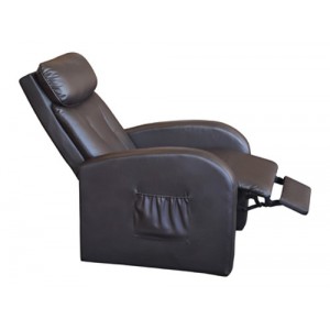 Relaxační masážní křeslo TOLEDO hnědé IDEA nábytek ID-K71