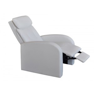 Relaxační masážní polohovací křeslo TOLEDO bílé IDEA nábytek ID-K70