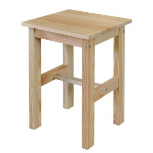Stolička dřevěná lak masiv borovice IDEA nábytek ID-886