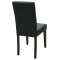 Jídelní židle PM masiv imitace kůže černá