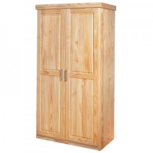 Šatní skříň 2 dveře 190 lak masiv borovice IDEA nábytek ID-8880