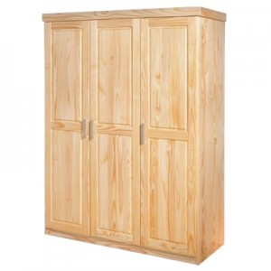 Šatní skříň 3 dveře 190 lak masiv borovice IDEA nábytek ID-8883