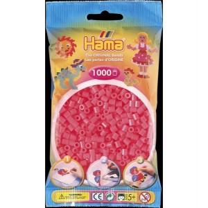 Hama zažehlovací neonové růžové korálky 1000ks MIDI Hama HA-H207-33