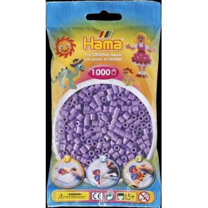 Hama zažehlovací pastelově fialové korálky 1000ks MIDI Hama HA-H207-45