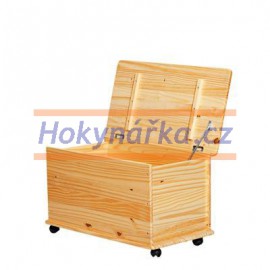 Truhla bedna na hračky dřevěná lakovaná masiv borovice úložný box