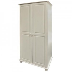 Šatní skříň 2 dveře bílá masiv borovice IDEA nábytek ID-8860B