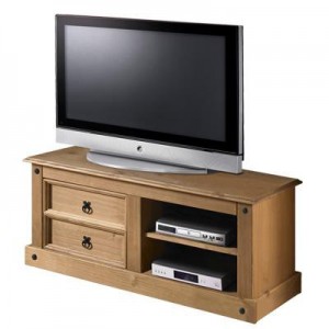 TV stolek Corona vosk masiv borovice IDEA nábytek ID-161017