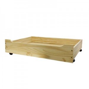 Úložný prostor šuplík pod postel masiv borovice lak IDEA nábytek ID-8009