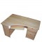 PC psací stůl rohový dřevěný lak masiv borovice