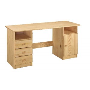 Psací stůl 144 dřevěný lak borovice IDEA nábytek ID-8847
