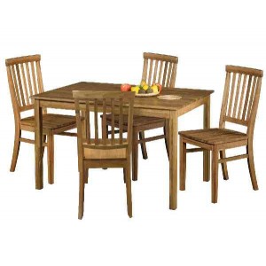 Jídelní sestava stůl a 4 židle masiv dub olej IDEA nábytek ID-4418