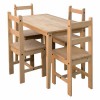 Jídelní sestava Corona2 stůl a 4 židle vosk masiv borovice