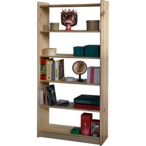 Knihovna 170 dřevěná lak masiv borovice IDEA nábytek ID-8011