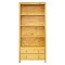 Knihovna Torino dřevěná lak masiv borovice zásuvky