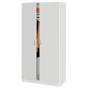 Šatní skříň 2 dveře lamino bílá IDEA nábytek ID-216B