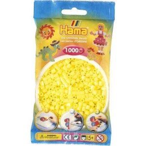 Hama pastelově žluté korálky 1000ks MIDI Hama HA-H207-43