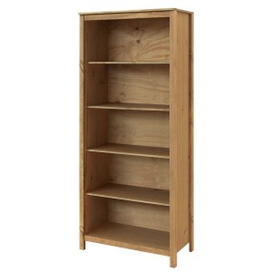 Knihovna Torino dřevěná vosk masiv borovice IDEA nábytek ID-8070V