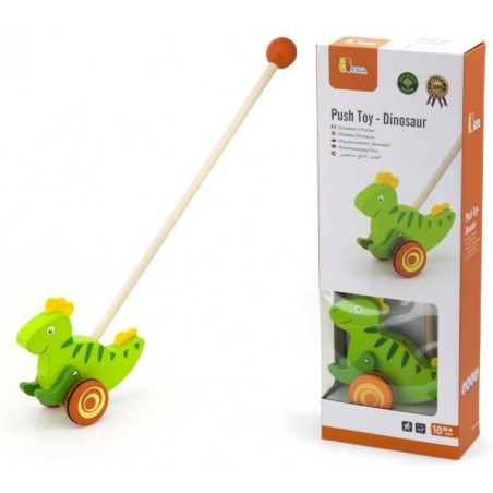 Dřevěná tahačka dinosaurus PolarB