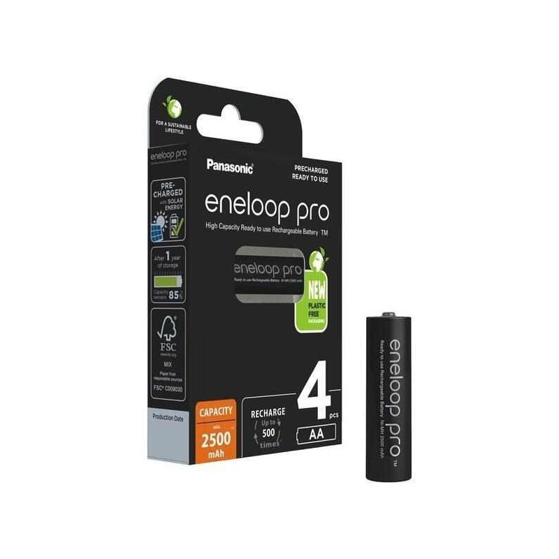 Baterie Panasonic eneloop Pro AA 2500mAh NiMH 3HCDE/4BE